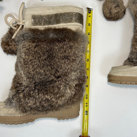 Coach Maryann Suede Angora Fur Boots Women’s Size 7 B - Picture 16 of 16
